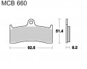 Brake pads LUCAS MCB 660 SV